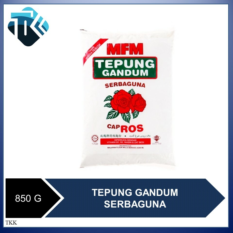 Cap Ros Tepung Gandum Serbaguna 850g Shopee Malaysia