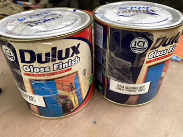  1  Litre ICI DULUX  Gloss Finish Cat  Kayu  Cat  Besi Shopee 