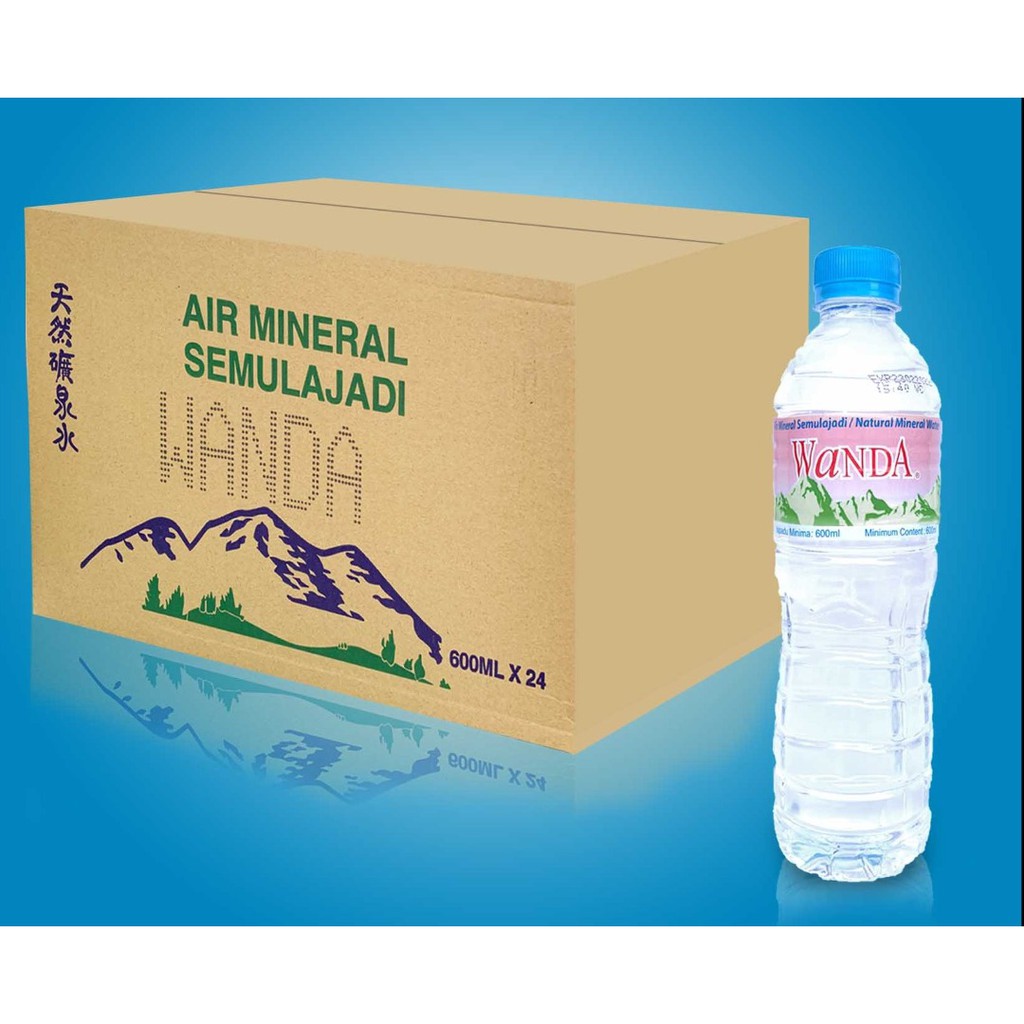 Mineral Water Air Mineral Semulajadi 600ml X 24 Bottles 1 Carton