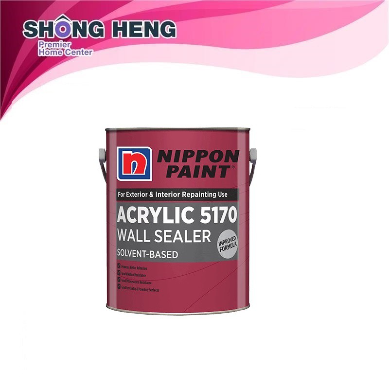 5L - Nippon Paint Acrylic 5170 Solvent Wall Sealer - Interior And ...