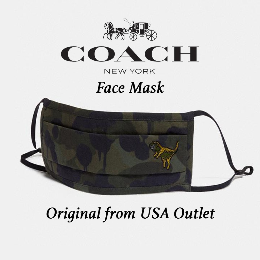 Coach Rexy Face Mask With Wild Beast Print | Shopee Malaysia