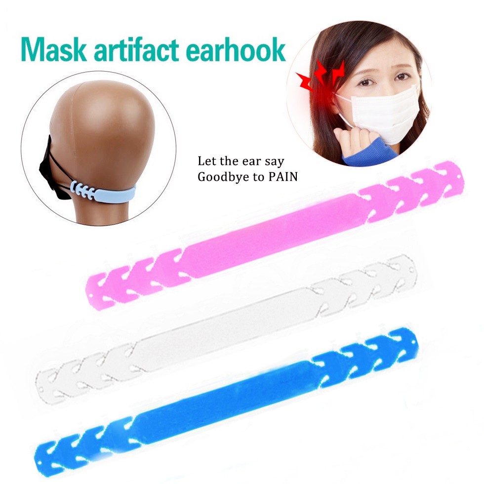 Ear protection Adjustable Anti-slip Eco-friendly Mask Ear Hook Mask Extension Buckle Fixed Ear Hook facemask Mask Rope Mask Accessories for Adults Children