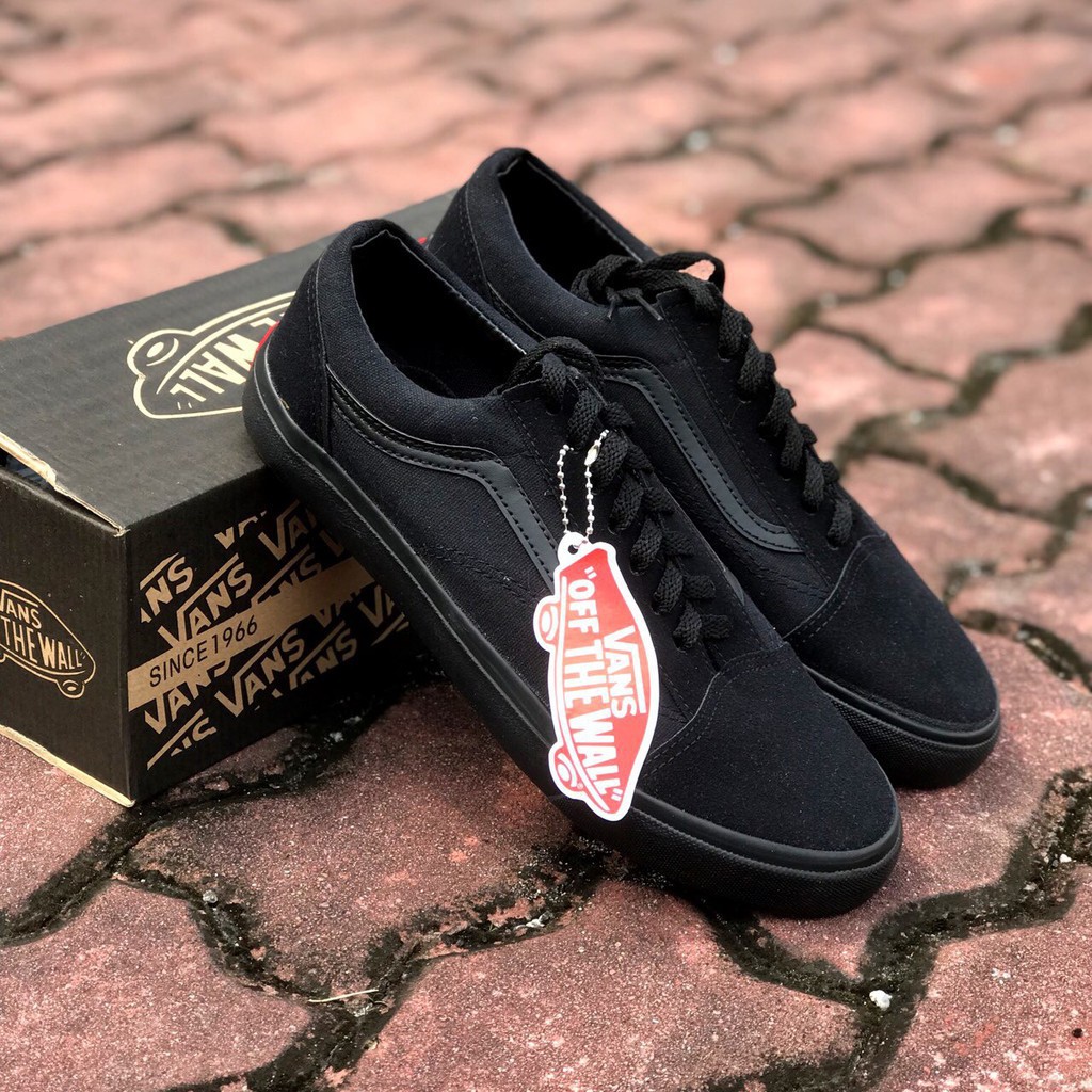 kasut vans all black