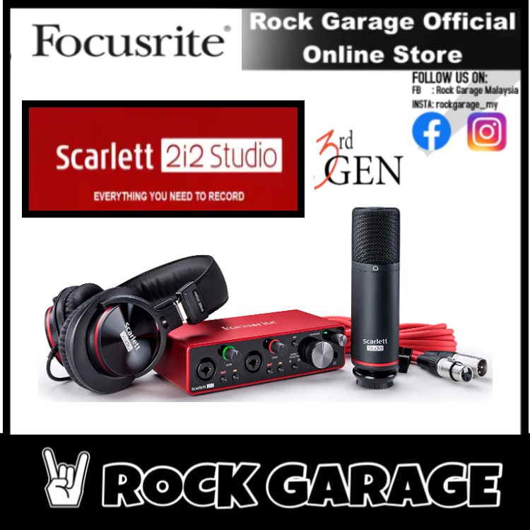 Focusrite Scarlett 2i2 Studio Pack (3rd Generation) | Shopee Malaysia