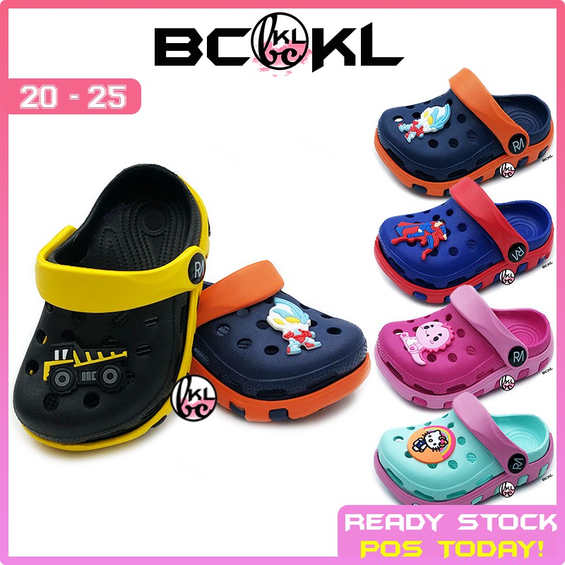 BCKL 】Baby's Hulk Dino Cartoon Crocs Shoes | Boys Truck Slippers New Super  Hero Kids Twins | Kasut Clog Raya | Shopee Malaysia