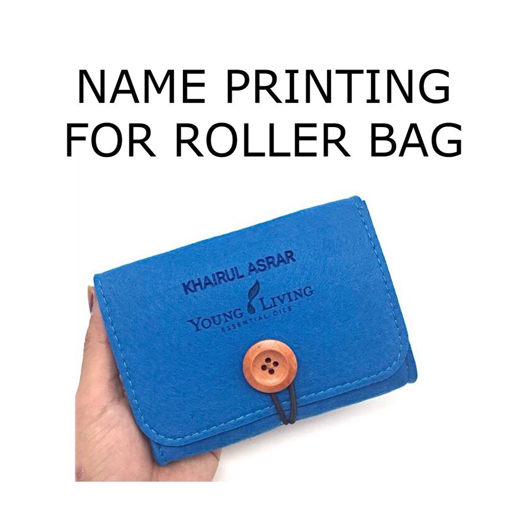 LASER ONLY on Young Living Logo Essential Roller Bottle Bag / Essential