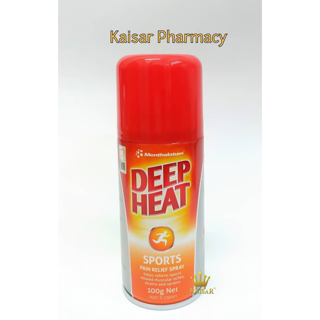 MENTHOLATUM DEEP HEAT SPORTS SPRAY 100G Shopee Malaysia
