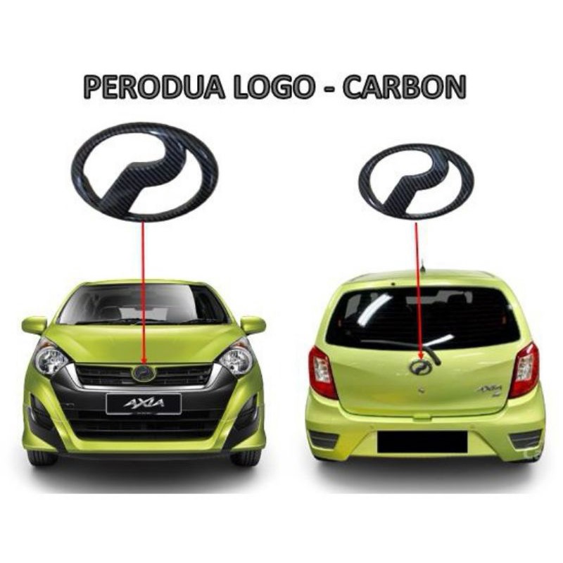 Perodua Logo/Lambang Emblem Carbon/ Logo Carbon Myvi Lagi Best/Alza ...