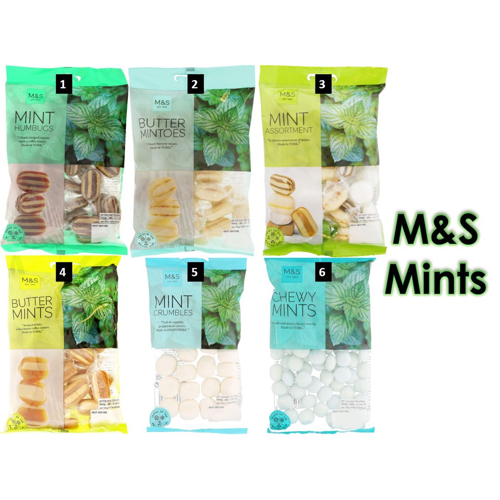 Marks & Spencer Mints/ M&S Sweets/ 英国玛莎薄荷糖 | Shopee Malaysia