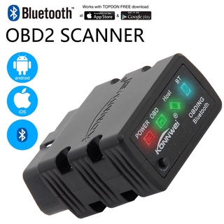 KONNWEI KW912 Elm327 V1.5 Scan OBD 2 Bluetooth Code Reader 