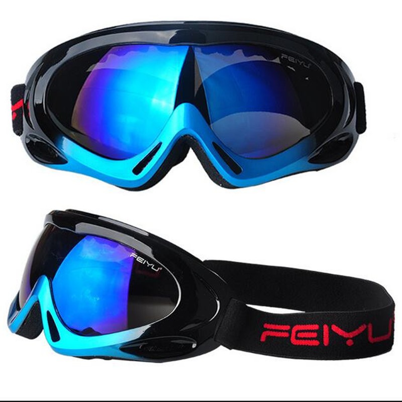 Child Ski Goggles Lens UV400 anti-fog Sun proof Glasses boys Snow Skiing Eyewear