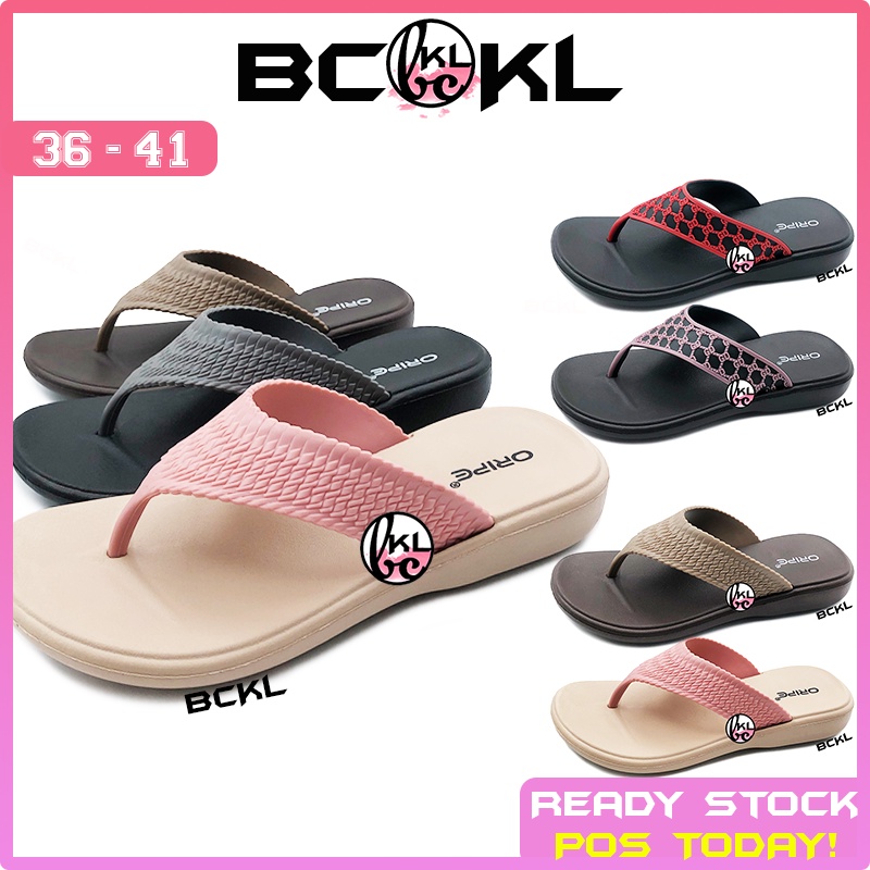 【 BCKL 】Women's Summer Color Flip-Flops | Trendy Affordable Fashion Shoes | Kasut Wanita Dewasa Murah