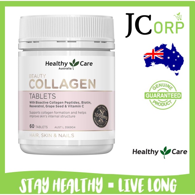 Direct from AUS Healthy Care Bioactive Beauty Collagen Hair, Skin & Nails / Collagen Sleep 60 Tabs / Powder 120g