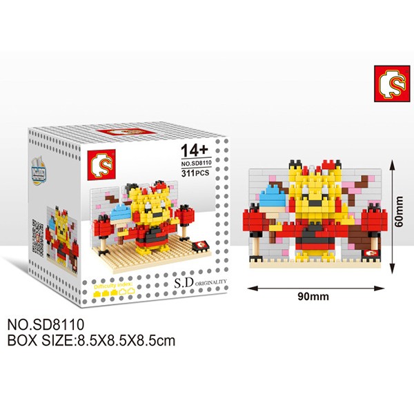 Pikachu In Japan Pokemon Nanoblock Shopee Malaysia