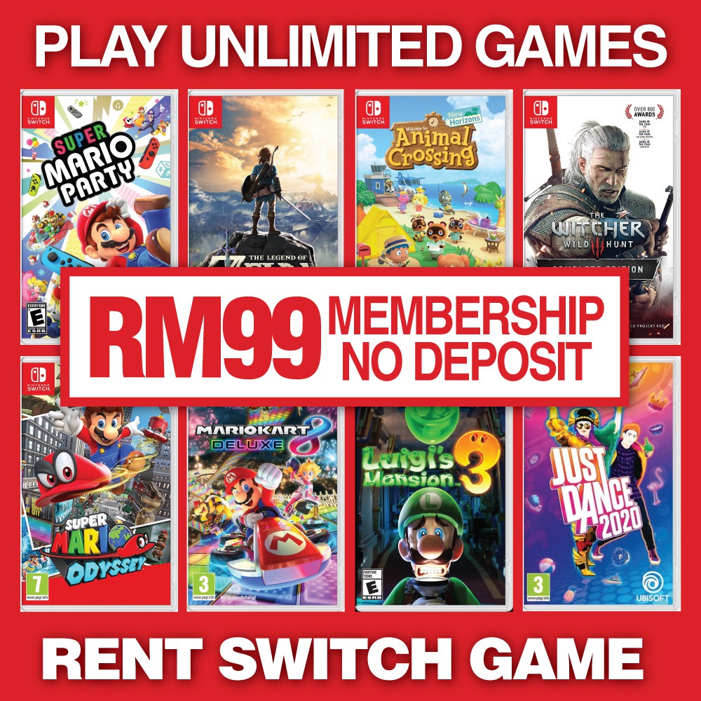 nintendo switch games for rent