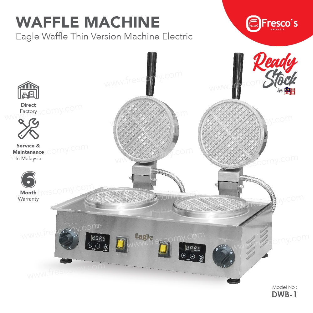 New model Digital Timer Eagle Waffle Machine Eagle Waffle Double Thin Version Machine Electric Small Grid