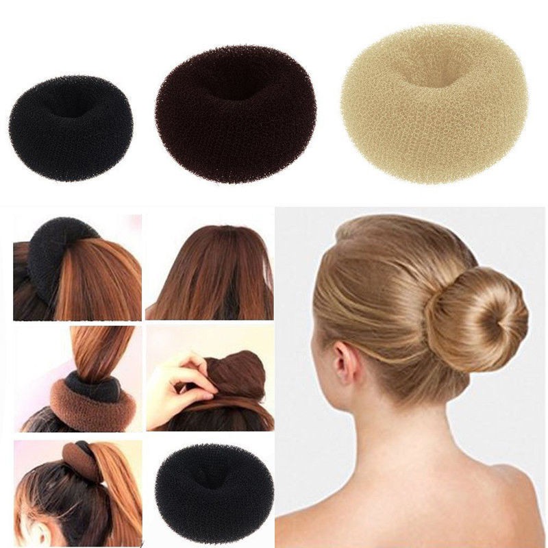 Magic Blonde Donut Women Hair Ring Bun Former Shaper Hair Styler