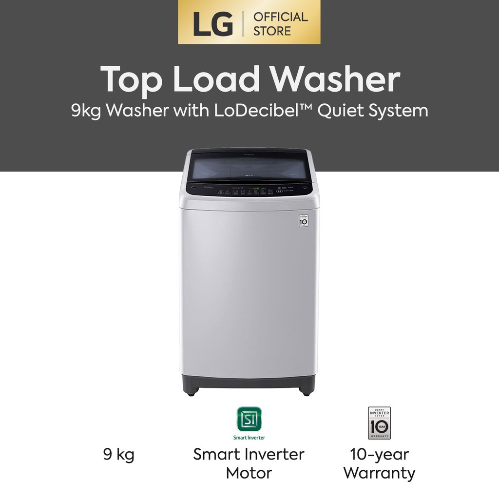 LG Smart Inverter Washing Machine (9.0kg) T2109VS2M | Shopee Malaysia