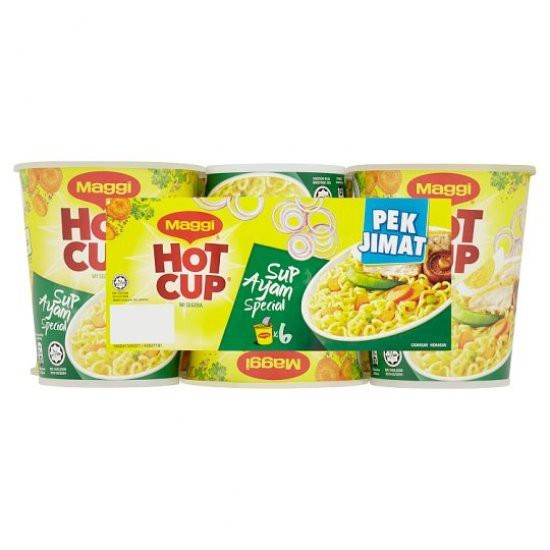 Maggi Hot Cup Tom Yam Cups X G Maggi Hot Cup Curry Cups X G