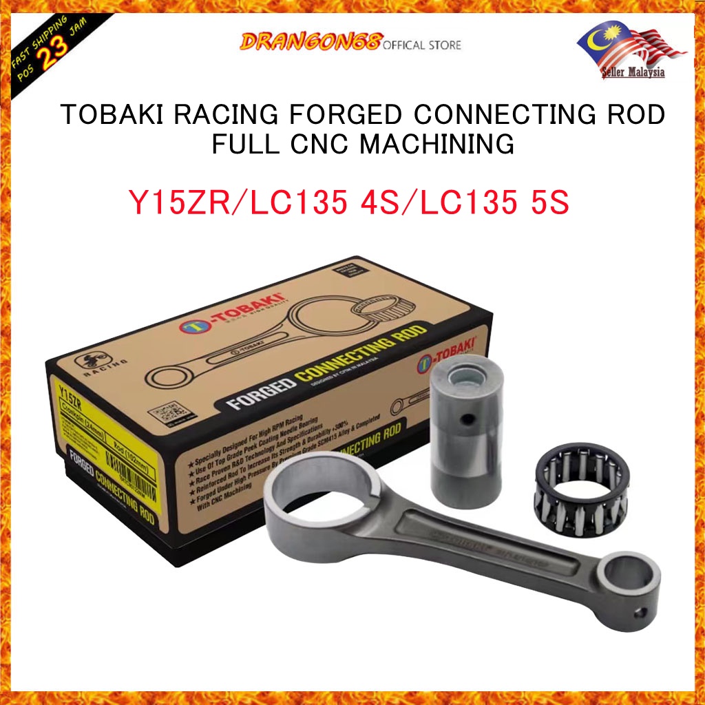 CONNECTING ROD RACING YAMAHA Y15ZR / LC135 4S/5S /FZ150 100 ORIGINAL TOBAKI Shopee