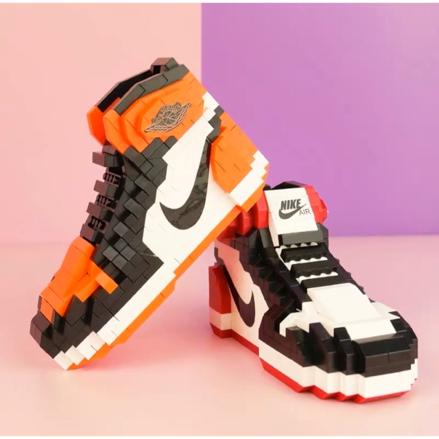 Nike Shoe Mini Blocks Nanoblock Air Jordan Lego Mini Shoe Block | Shopee  Malaysia