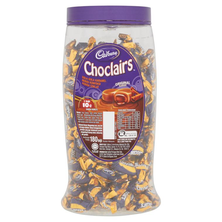 CADBURY CHOCLAIRS CARAMEL JAR 145 CANDY / TOFFEE Shopee Malaysia