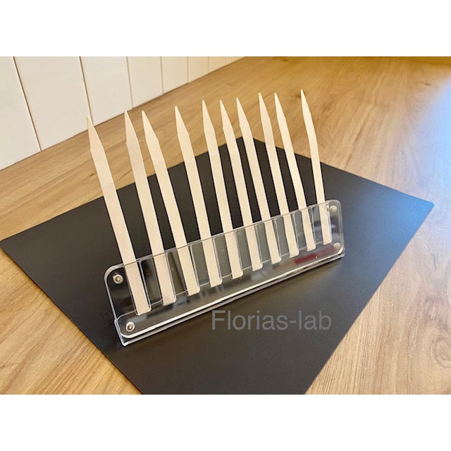 Florias-lab, Perfume Test Paper Acrylic Holder/ Fragrance Strips ...