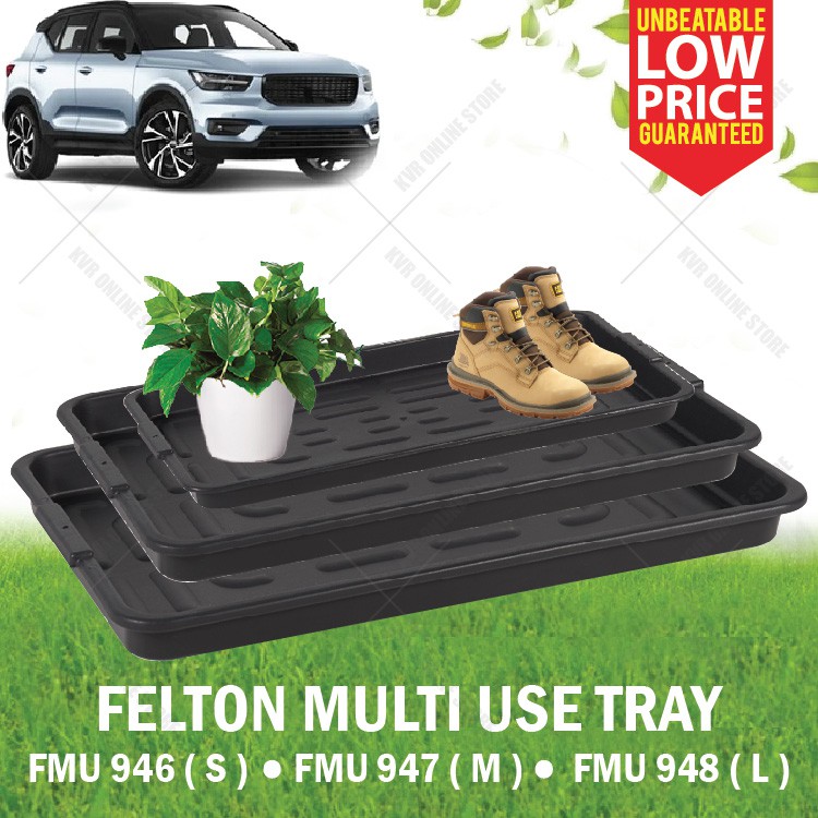 FELTON Multi Use Car Boot Tray Plastic Multipurpose Wet Dry Good S,M,L Shopee Malaysia