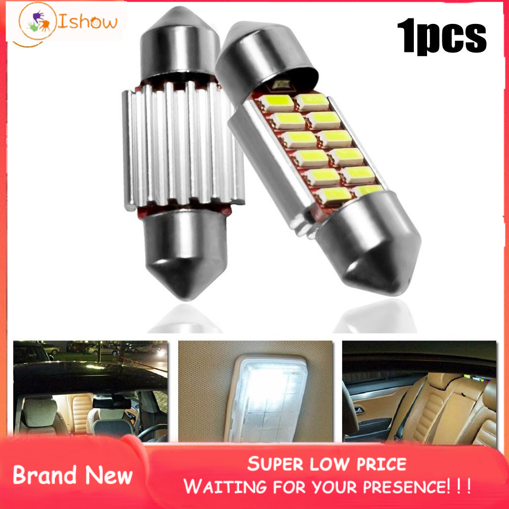 Car lights Auto 12V Lamp Accessories Parts Decor 2W 180LM 1pcs Replacement 36MM LED Bulb 6500