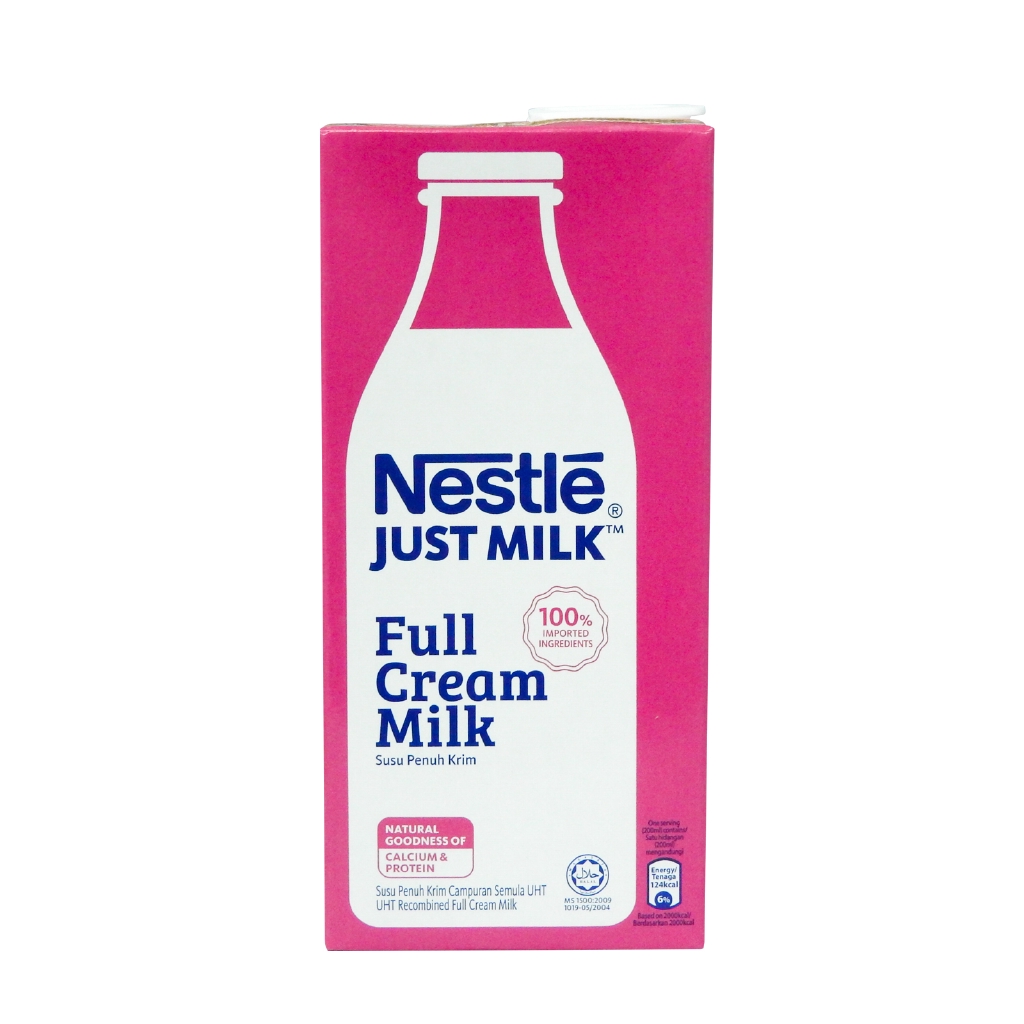 Nestle UHT Just Milk Full Cream Milk 1L