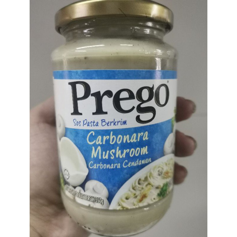 Prego Carbonara Mushroom 350g Sos Pasta Berkrim Varbonara Cendawan