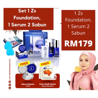 Zf16s Zafesha Foundation Serum Sabun Pelembab Clenser Foam Free Gift Shopee Malaysia
