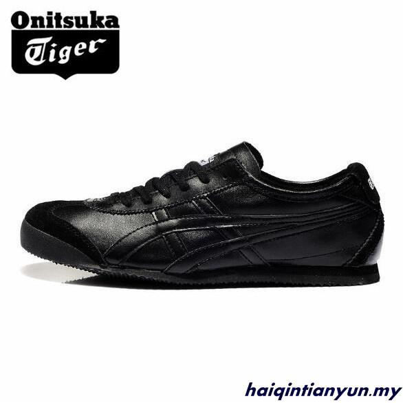 onitsuka tiger all black leather