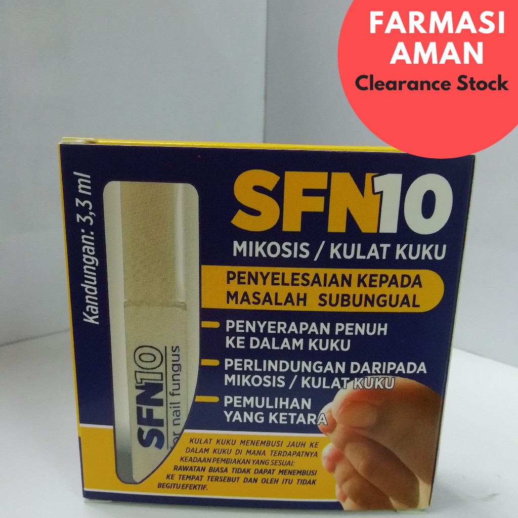 Ubat Kulat Kuku SFN10 Nail Mycosis (Nail Fungus) 3.3mL  Shopee Malaysia