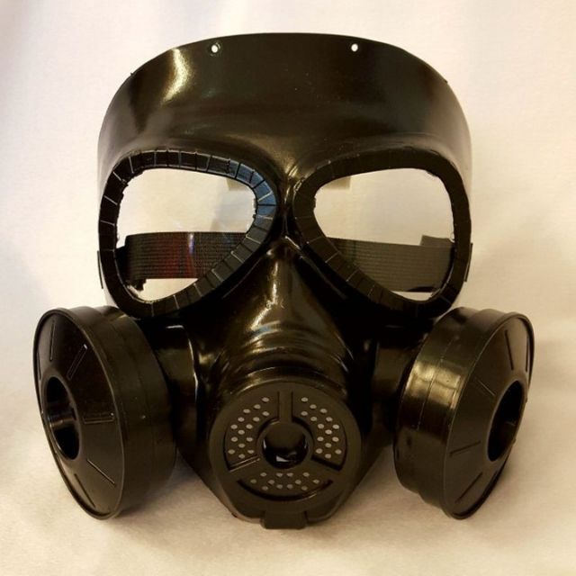 DTP Black Cool Gas Mask Pretend Play Cosplay