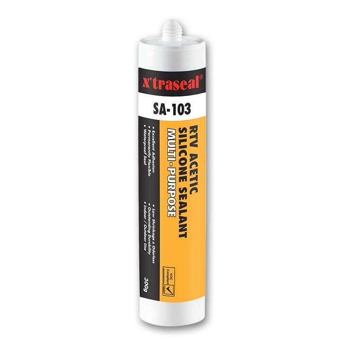 X TRASEAL SA 103 MULTI PURPOSE ACETIC SILICONE SEALANT X TRASEAL SA 103 MULTI PURPOSE ACETIC SILICONE SEALANT