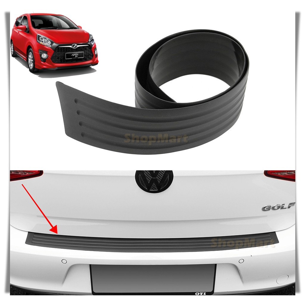 Perodua Axia Trunk Rear Bumper Protector Rubber Cover 