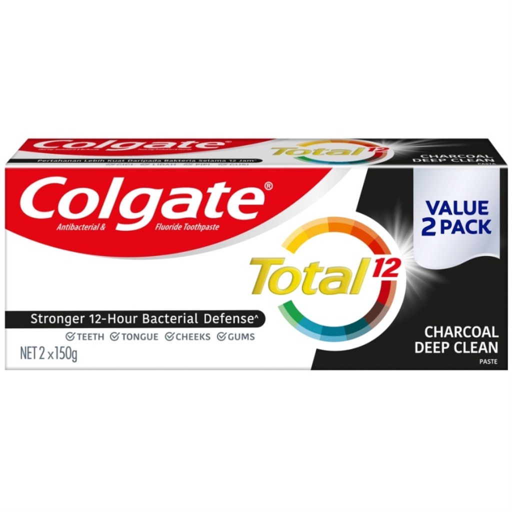 COLGATE Charcoal Deep Clean Toothpaste 2x150g Shopee Malaysia