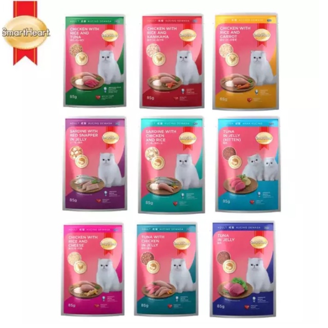 SMARTHEART POUCH CAT FOOD 85G Shopee Malaysia