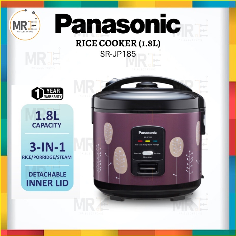 PANASONIC SRJP185 Rice Cooker 1.8L 3 IN 1 SRJP185WSK Detachable Inner