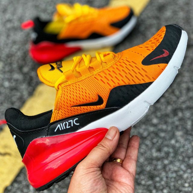 air max 270 orange black red