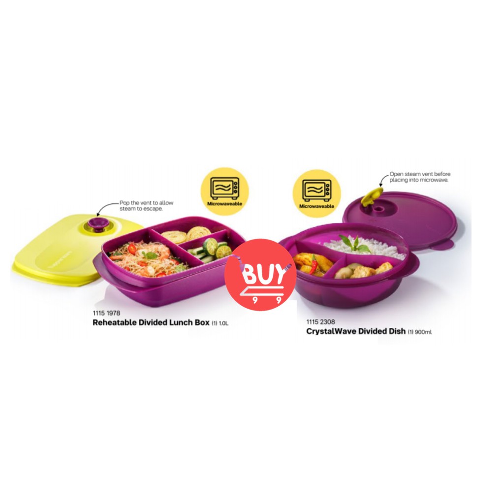 Tupperware CRYSTALWAVE® PLUS DIVIDED DISH – ezmarketim