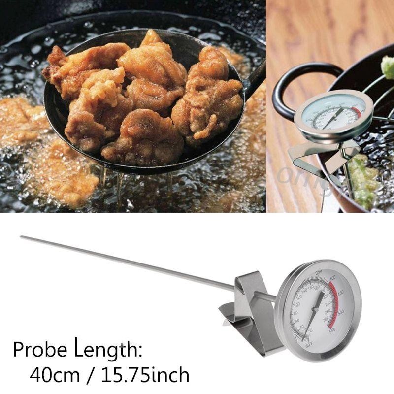 40cm Long Probe Frying Oil Thermometer Fryer Fries Fried Chicken Wings BBQ Grill kitchen sukat suhu minyak goreng