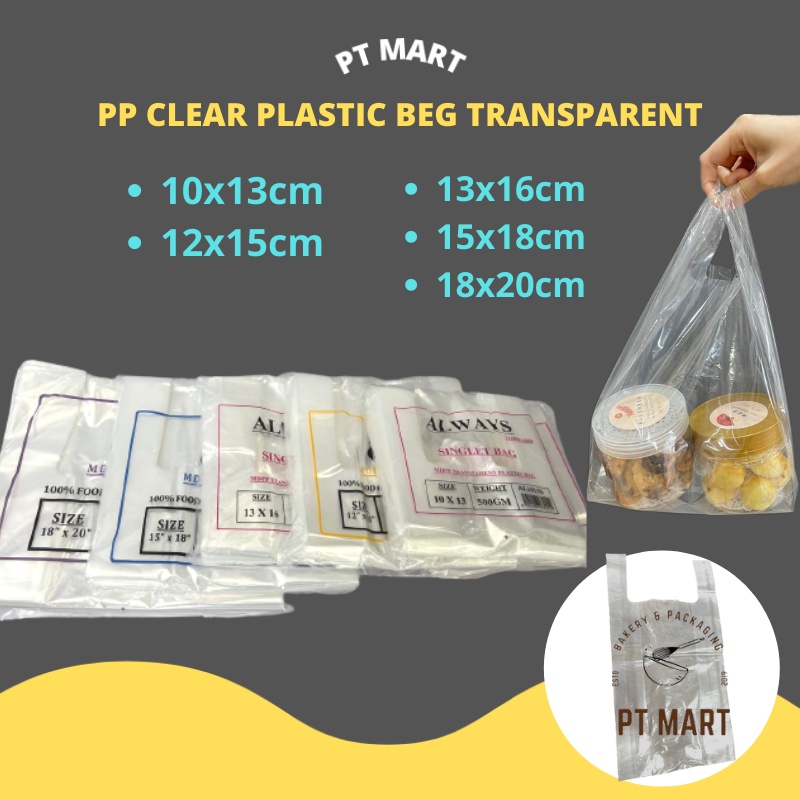 Plastic Bag Transparent Pp Clear Singlet Bag Pp Transparent Singlet