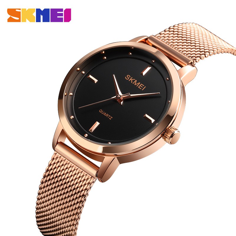 skmei rose gold watch