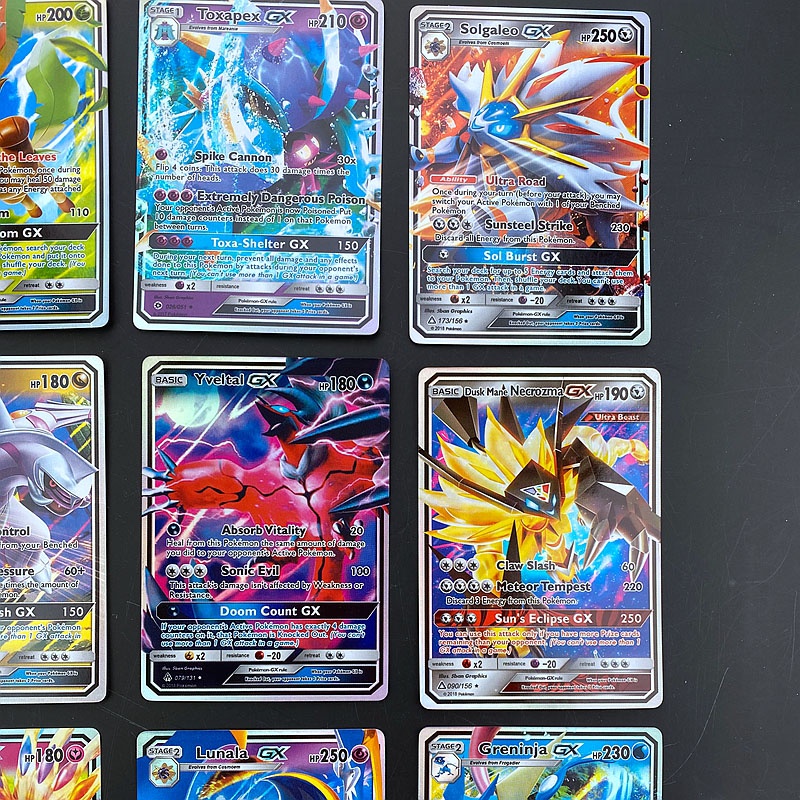 Must Multi Pokemon Cards Toys TAG TEAM GX VMAX Trainer Energy Holographic Playing Card Game Boys Purpose - Image 3