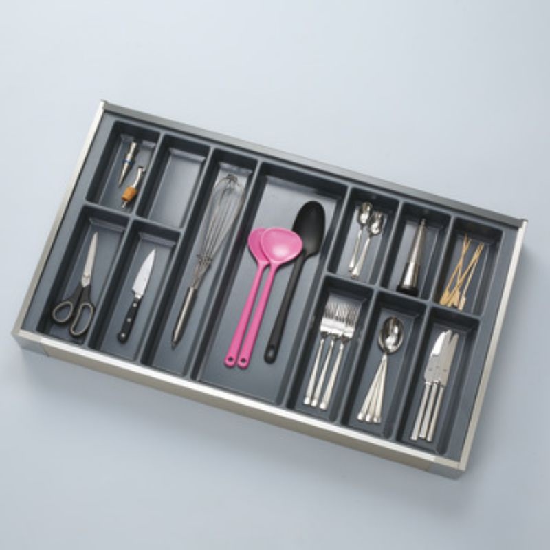 Hafele Kitchen Drawer Cutlery Tray insert universal, CLASSICO Divider Organiser Storage 800mm
