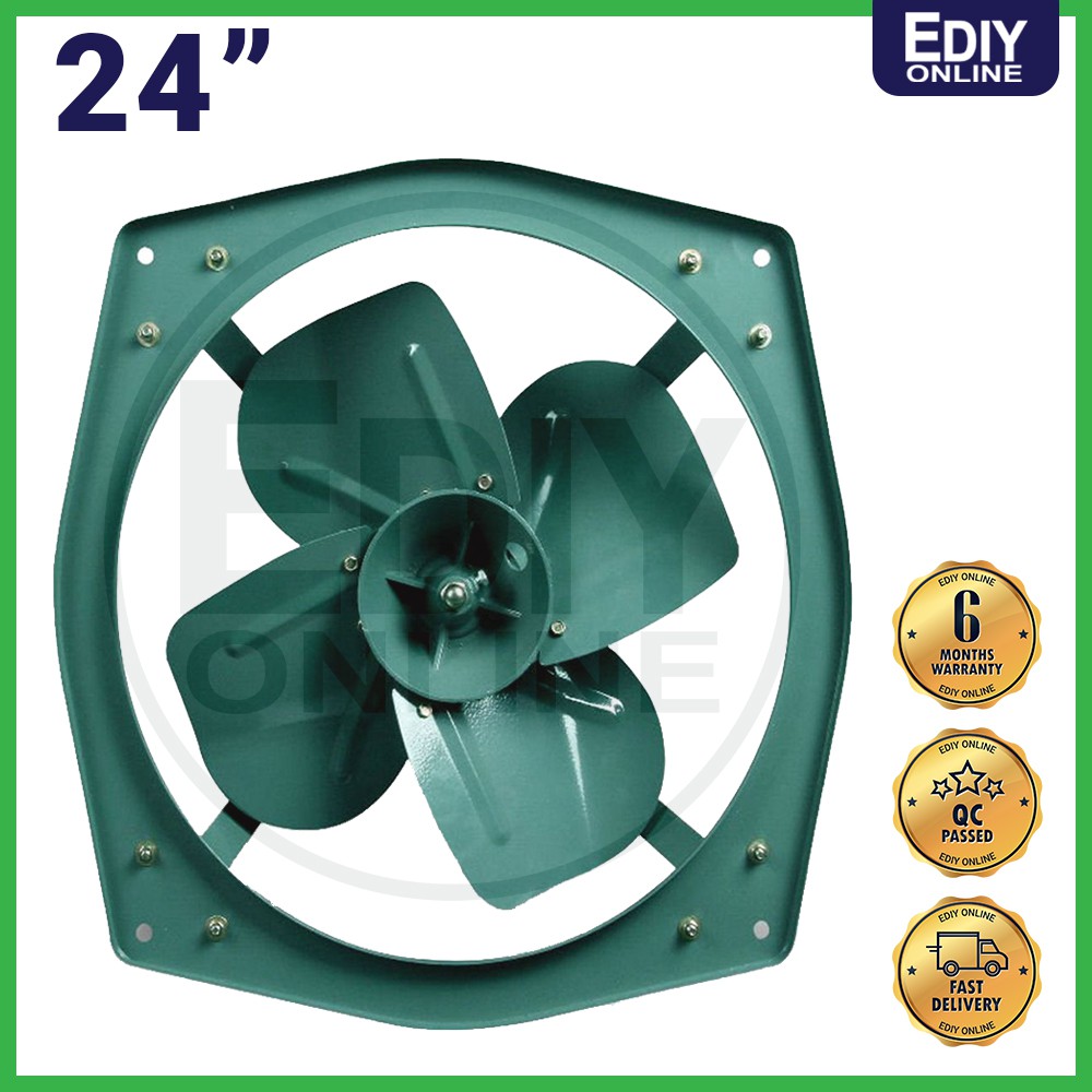 CROWN HEAVY DUTY INDUSTRIAL EXHAUST FAN Wall Mounted 24 INCHES Kipas   9d6d14576a17dab7e75d4cdf9a0783b3