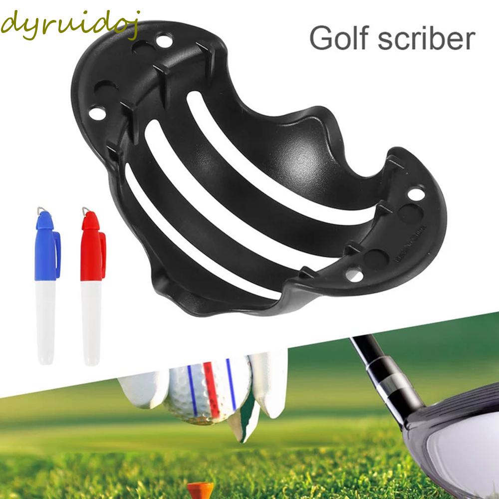 DYRUIDOJ Outdoor Golf Ball Line Marker Pen Triple Track Golf Scriber ...