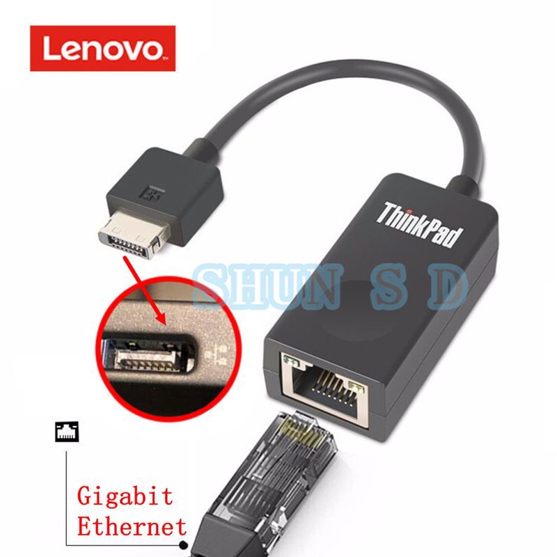 New Original cable Dongle RJ45 Extension Adapter for Lenovo
